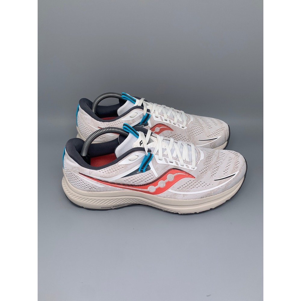 Saucony Omni 21 White Silver Running Shoes S10762-31 Women's Sz‎ 11